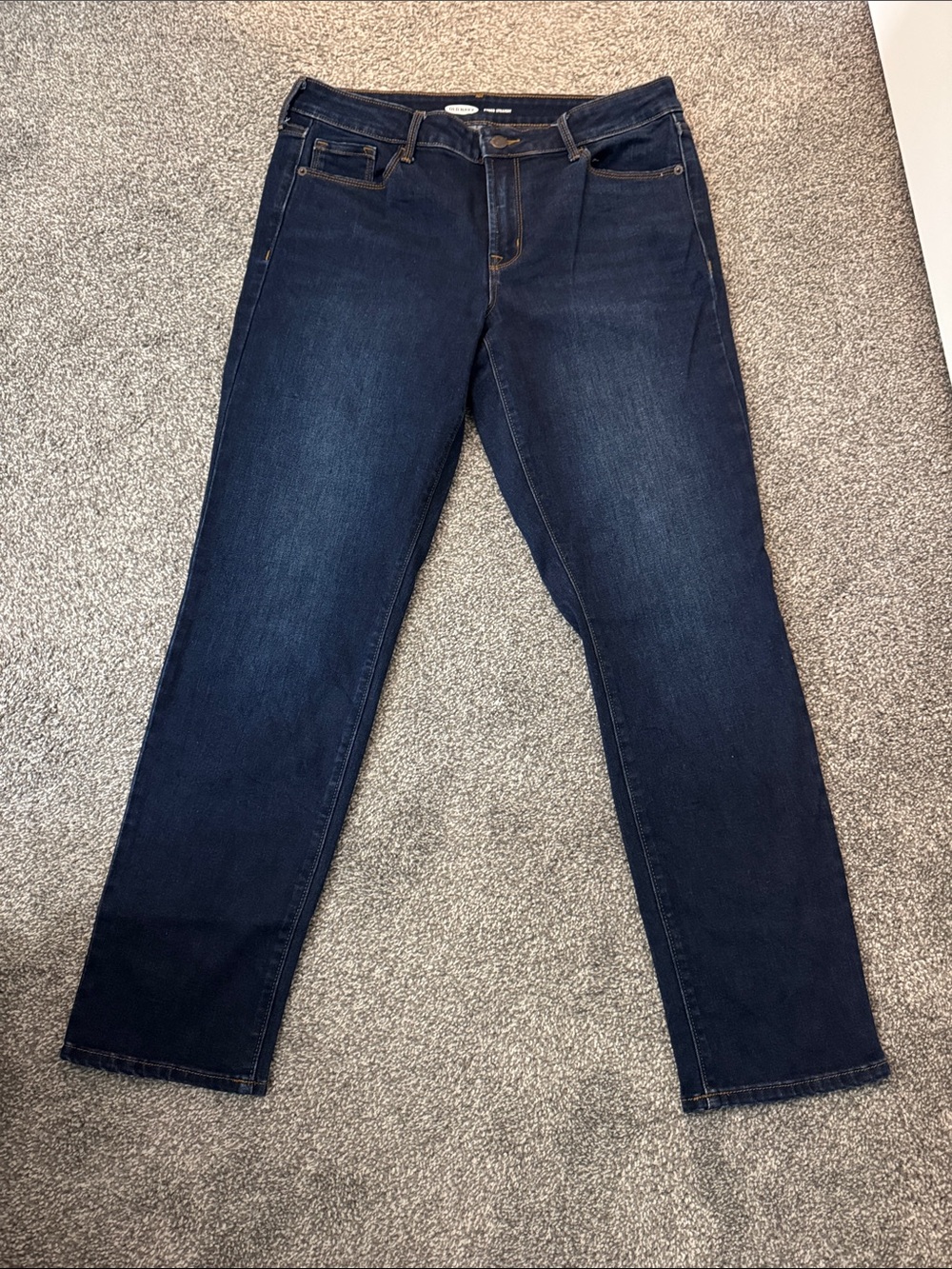 Old Navy Women's Dark Indigo Straight Leg Jeans